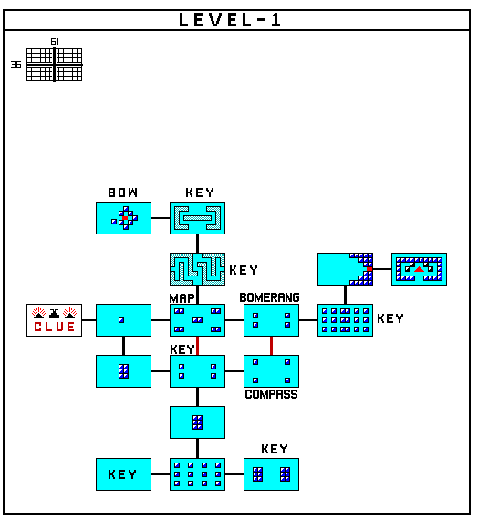 NES ZELDA MAP