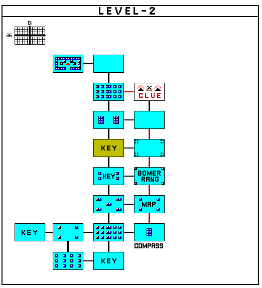 NES ZELDA MAP