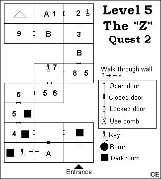 NES ZELDA MAP