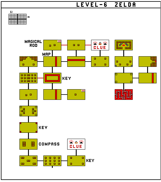 NES ZELDA MAP