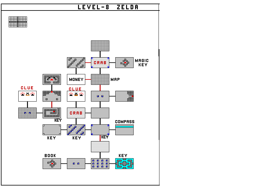 NES ZELDA MAP.