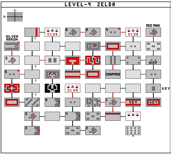 NES ZELDA MAP